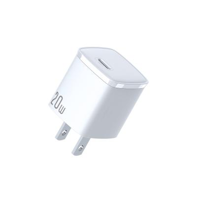 China For iPhone OEM For Type C 20w PD Wall Charger Type-c 20W Power Baseus EU USA Plug Usb Adapter USB-c For iPhone 20W PD Fast Charger iPhone 13 12 for sale