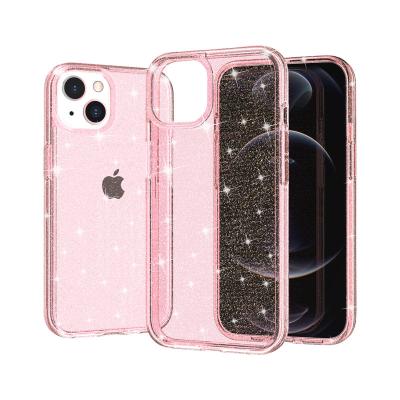 China Shockproof To Dapple Glitter Clear Transparent Cell Phone Cases&Bags For iPhone 14 12 11 Pro 14 Max iPhone 13 Max Phone Case Cover For for sale