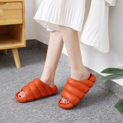 China Cushioning SAYAS Women Slipper Textured Summer Slides Fail Home Style Anti Slip Pillow Eva Slippers for sale