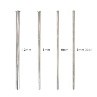 China Sustainable Skin Care Straws White 304 Stainless Steel Straws With Customized Logo for sale