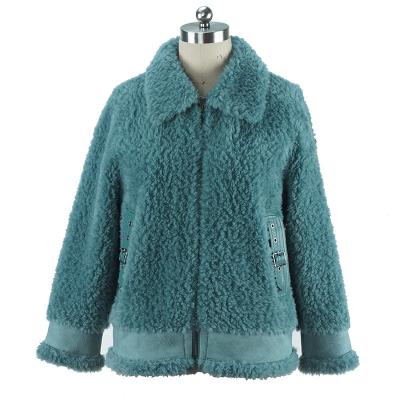 China Warm Warm Women's Winter Woolen Coats With Fur Real Wool Modern Motorcycle Style High Quality Jacket For Lady HighStreet Style for sale