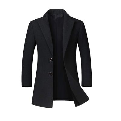 China Excellent Quality Popular Men's Anti-Wrinkle O Que Significa Pea Coat Plus Size Wool Pea Coat for sale