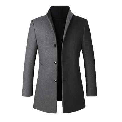 China Hot Selling Anti-Wrinkle Anti-Wrinkle Mens 4 Pocket Woolen Windproof Coat 4xl Which Is Often Plaid for sale