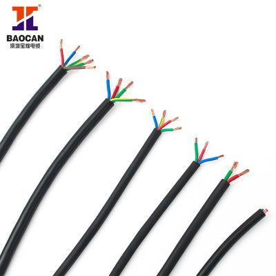 China Supply Copper Copper Wire Factory China PVC 5 Core Flexible Electrical Cable for sale