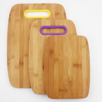 China Sustainable set of 3 Hot selling bamboo cutting board set for sale