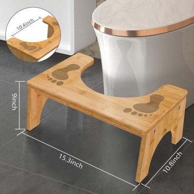 China Adjustable (other) Bathroom Urinal Adjustable Bamboo Toilet Stool for sale