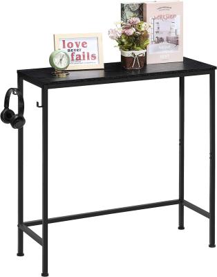 China Adjustable (height) Narrow black side console table Entryway Table, Sofa Table for sale