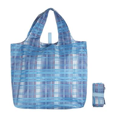 China New Arrival Reusable Eco-Friendly Reusable Cheap Portable Bag Polyester Tote Folding Shopping Bag for sale