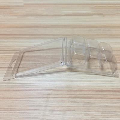 China Custom Clear Plastic Wax Melt 6 Cavity Large Wax Melt Clam Shell Mold for sale