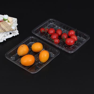 China Wholesale Clear Plastic Food Supermarket Blister Tray For Fruit Tray With Fresh Film for sale