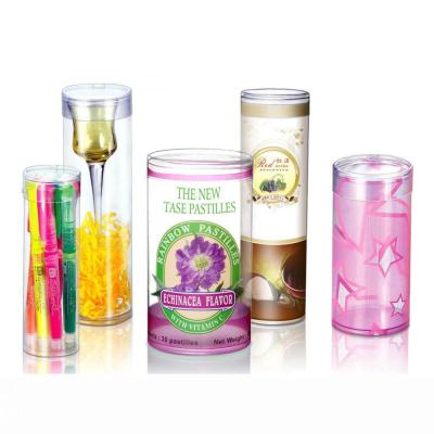 China Custom Plastic Display PET Candy Tube for sale