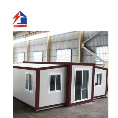 China Morden Warehouse Prefab Expandable Folding Container House With Two Chamber for sale