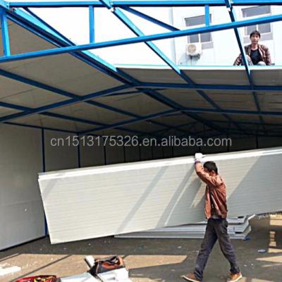 China Warehouse Factory Outlet Low Cost Double-Ship Recycling Color Steel Sandwich Panels Prefab House for sale