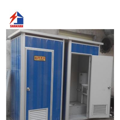 China Cabin Women Wc Toilet Sandwich Panel Movable Prefab Portable Public Toilet for sale