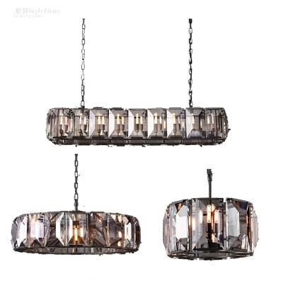 China Modern Modern Black Pendant Home Hanging Light Fixture Crystal Chandeliers And Pendant Lights for sale