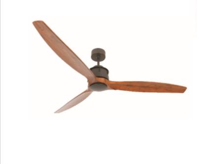 China Home/Hotel/Mall 52inch Solid Wood Ceiling Fan Blades AC Motor Without Light Indoor Outdoor Ceiling Fan for sale