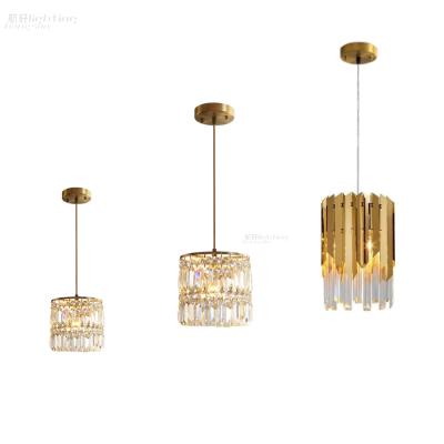 China 2 Lights Mono Crystal Pendant Lamp Residential Modern Luxury Hanging Pendant Lighting For Kitchen for sale