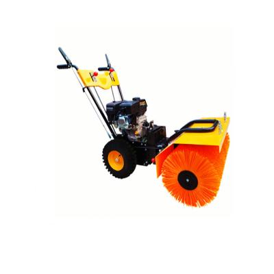 China Farms 6.5 hp type city street, small tracked road, hand-push snow sweeper for sale