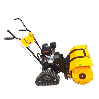 China Farms 13 Hp 15 Hp Brush Hand Push Gasoline Self Propelled Rolling Snow Blower for sale