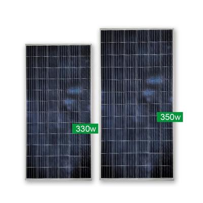 China Commercial polycrystalline silicon 330w 340W 350 watt black poly solar panel 335w for household for sale