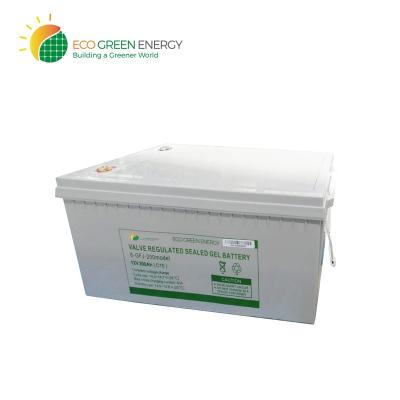 China 12V 200AH Storage Solar Energy Systems Factory Price Gel Battery System Factory Price Eco Green Lead Acid Battery Solar White Solar Energy 12v 200 Acceptable for sale