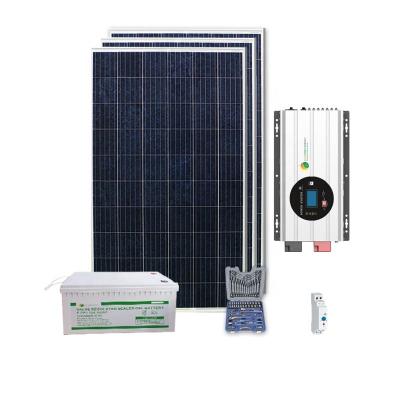 China New Product Home Solar System Home Solar Power Powered 2000w 12V 200AH Eco Green Energy Single Off-Grid System for sale