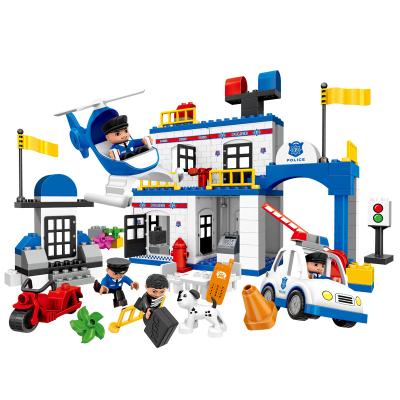 China Large Size Construction Toy Huimei Building Block Toys Educational Building Set Compatible With Leading Brands Police Fire Girls Castle Sets for sale