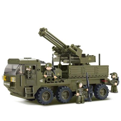 China Landforce 306PCS Construction Kit Toy Sluban Building Blocks M38-B0302 Heavy Transporter For Children for sale