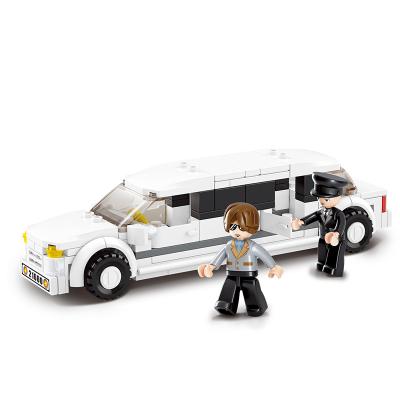 China Toy Sluban Building Blocks M38-B0323 Luxury Limousine 135PCS City Car Building Kit For Kids for sale