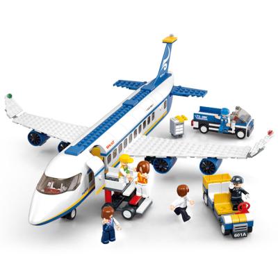 China Toy Sluban Building Blocks M38-B0366 Skybus Aircraft City Flat Building Kit Series463PCS for Kids for sale