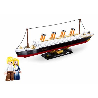 China Toy Sluban Building Blocks M38-B0835 Titanic 481PCS Scale Model Building Bricks Construction Kit 1:700 for Children for sale