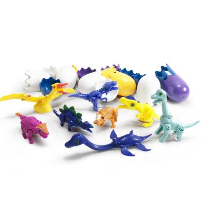 China Jurassic Park Dinosaur Easter Egg Toys 8PCS Mini Dinosaur Toys Capsule Toys By Set Multipule Colors for sale