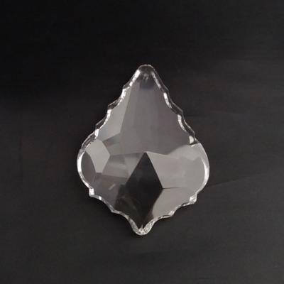 China Europe Support OEM Custom maple leaf shape Crystal Pendants Art Glass Crystal Chandelier Parts Accessories for sale