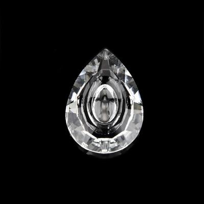 China Europe New Product Oval Teardrop Crystal Pendants 73-Sided Crystal Art Glass Chandelier Parts Accessories for sale