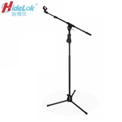 China Modern simple easily to adjust height for hydraulic lifting and descending microphone stand for sale