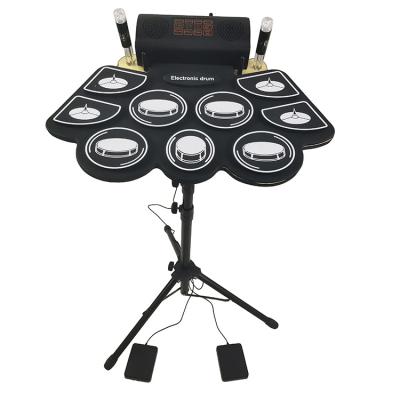 China Good Quality USB Digital Drums Set Electronic Drum Kit Electric Percussion Double Pedal Drum for Kids for sale