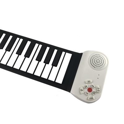 China Educational Instrument HQ49W 49 Keys Roll Up Piano, Bulit-in Dual Speakers and Rechargeable Battery, with 128 Rhythm and Unique Tones for sale