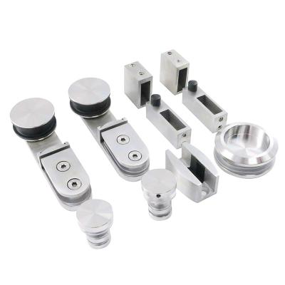 China Wholesale High Quality Modern 304 Stainless Steel Shower Room Sliding Bathroom Door Roller Pulley Accessories Part for sale