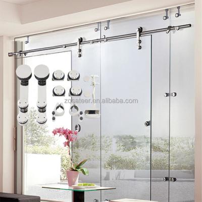 China High Quality Durable Heavy Duty Accessories Stainless Steel Hardware Frameless Glass Roller Sliding Door Smooth Operation Device for sale