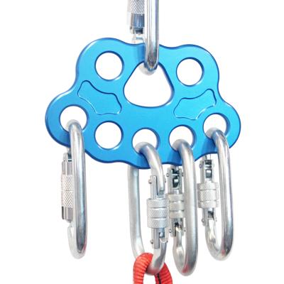 China Outdoor Climbing Construction Work Rigging 40KN Plate Multipliers Connector Gear For Aerial Dancing And Rock Climbing for sale