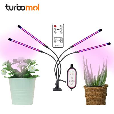 China Seed Starting 4 Head LED Grow Light Full Spectrum Phytolamp For Plants Phyto Full Spectrum Growth Lamp for sale