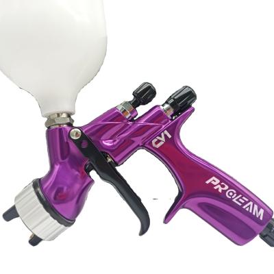 China Proeam Aluminum Purple CV1 Gun CV1 Professional RTS Pintura Car Spray Paint Gravity Feed Pintar for sale