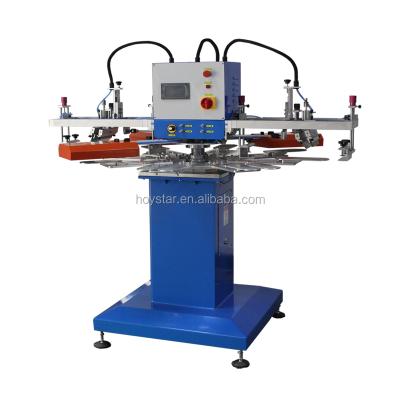 China Hotels Rotary Full T Shirt Silk Screen Printing Garment Printer Machine for sale