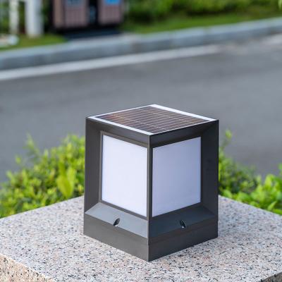 China Wholesale Clear Solar Outdoor Garden ABS Garden Post Light Lamp Holder Pillar Light for sale