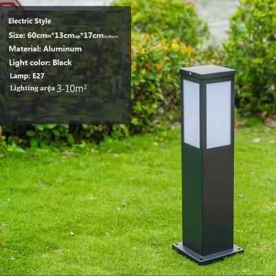 China Hot Selling Electric Single Cubic Outdoor Waterproof Lawn Style Light Outdoor Led Garden Lights Style 400mm Height for sale