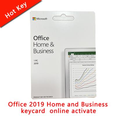 China Office 2019 Wholesale Home and Business for Windows Keycard Office Retail Key 2019 HB Activate Home and Business Online for sale