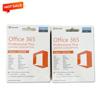 China Office 365 Pro Plus Account Kard Office 365 Plus Keycard 5 User Work For PC & MAC Office 365 for sale