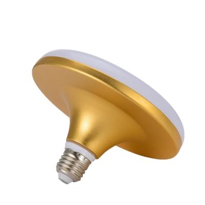 China UFO 20w 80% Office BULB GOLD 90% High POWER 25000hs PC+AL 85-265V RA>80 Lumen LED T LAMP for sale