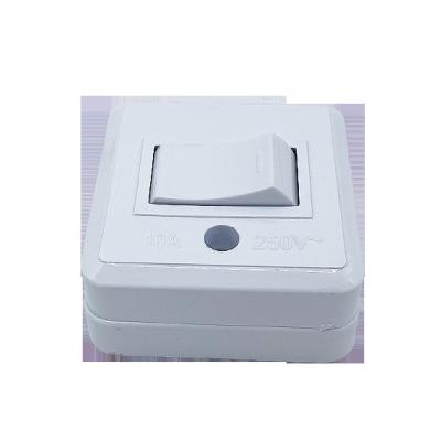 China PC Wholesale OEM 250V 10A High Quality Indoor Copper White Switch for sale