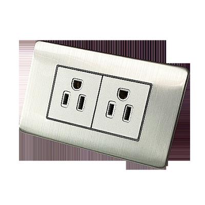 China Factory Price South American Stainless Steel Panels 2 Strip Wall Outlets Js Series for sale